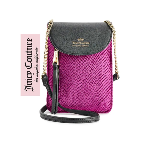 Juicy Couture Handbags - Juicy Couture Magenta Cellie Mini Crossbody